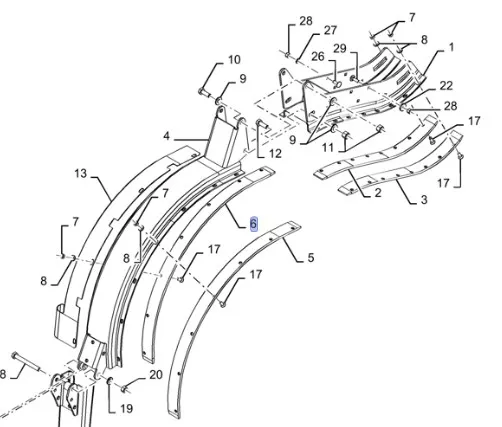 87644824 - пластина направляющая